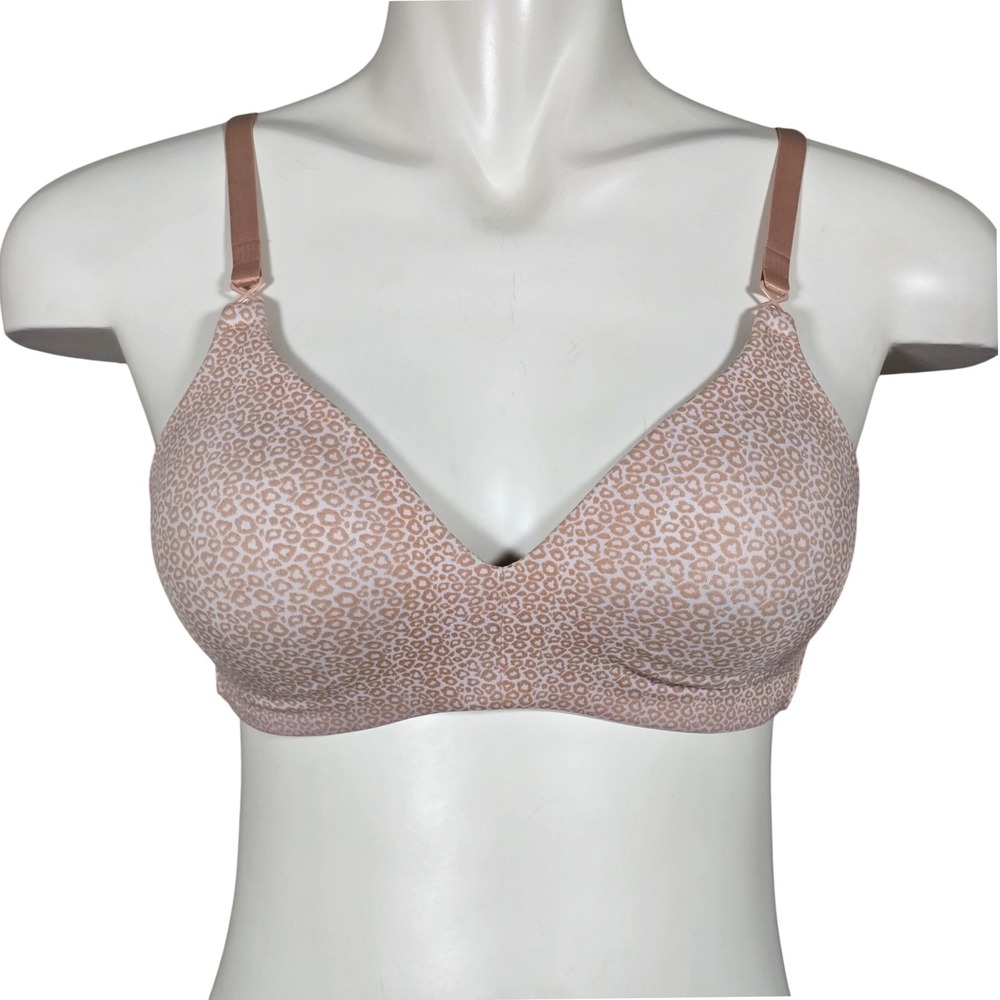 Warner's Women's Cloud 9 Wire-Free Contour Bra Leopard Tan 36B